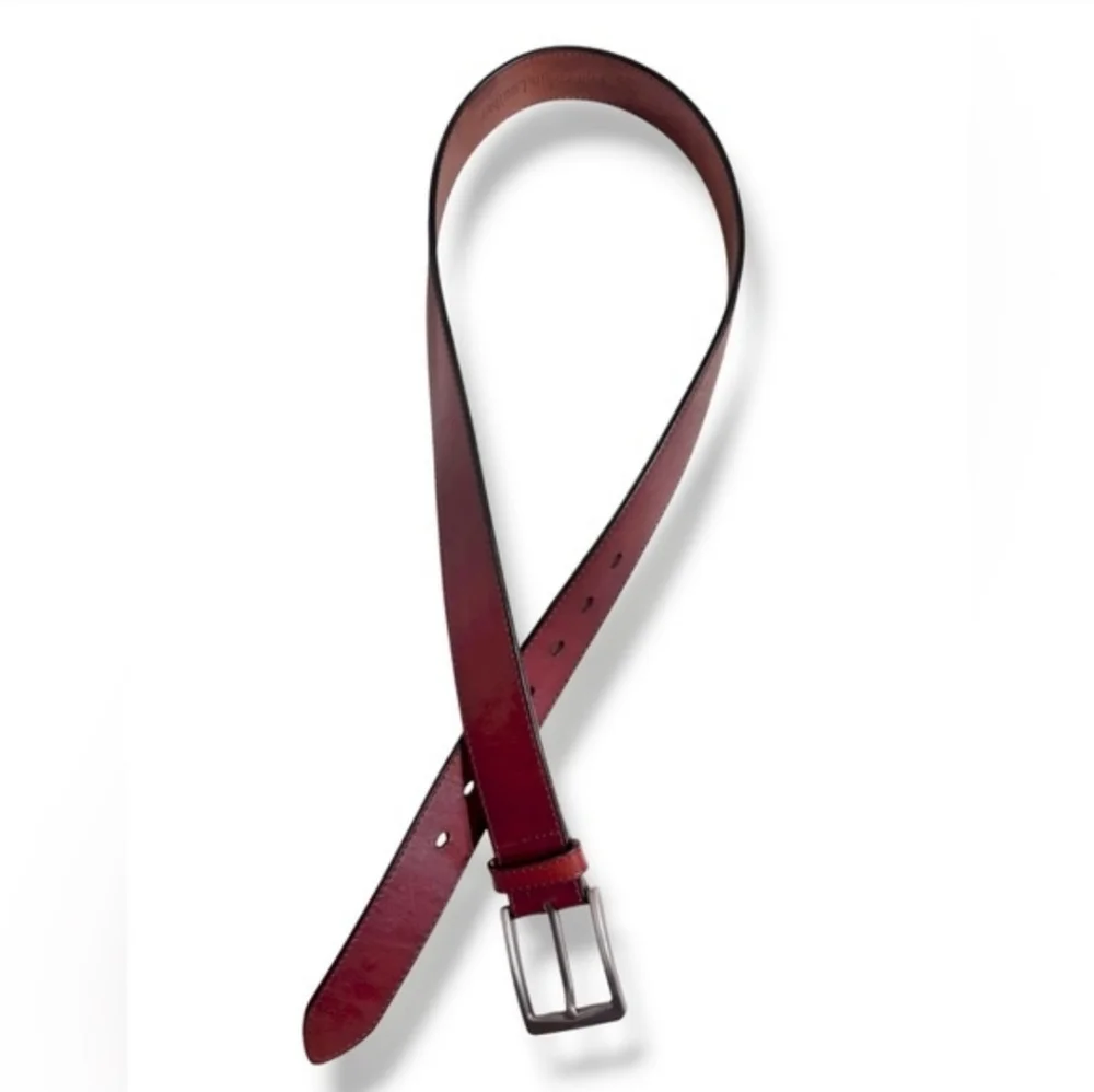 WOLFANT Brown Leather Belt Size 32”-34”